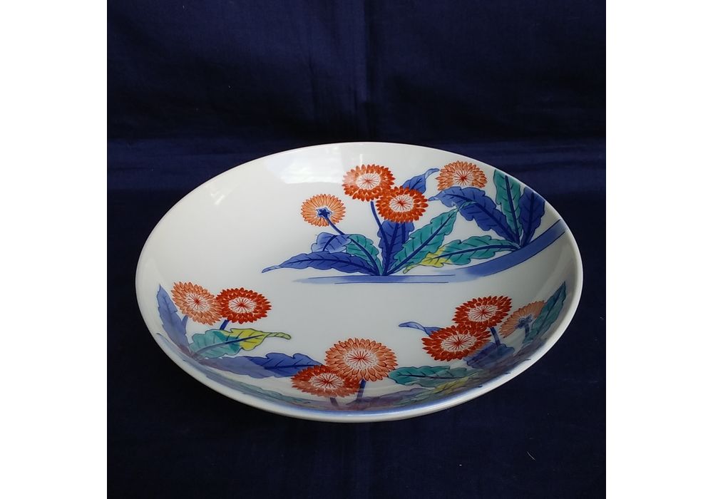 色鍋島 蒲公英 皿5枚 高級シリーズ 専用箱付き 鍋島焼】 色鍋島 山水文高台皿 5客セット 箱付 12710 | アイテムから