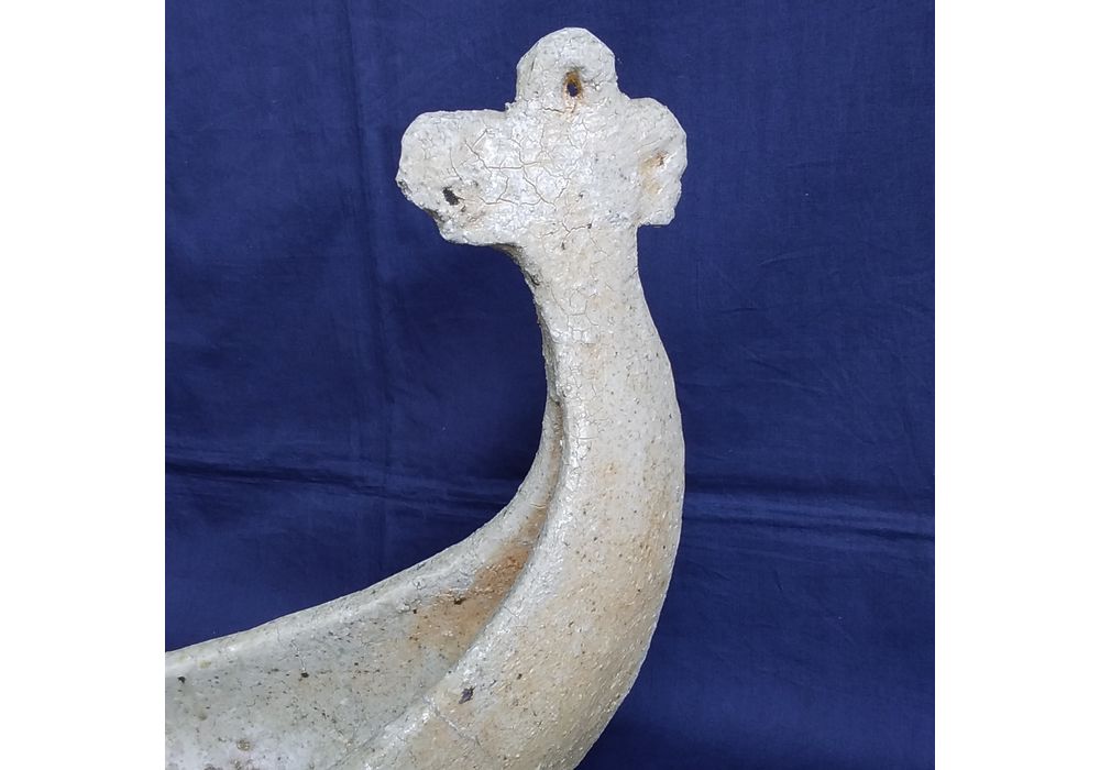 麝香窯　堤綾子作　自然釉　鳳凰花器