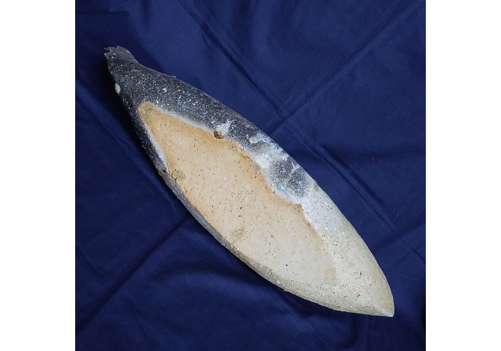 麝香窯　堤綾子作　自然釉　鳳凰花器