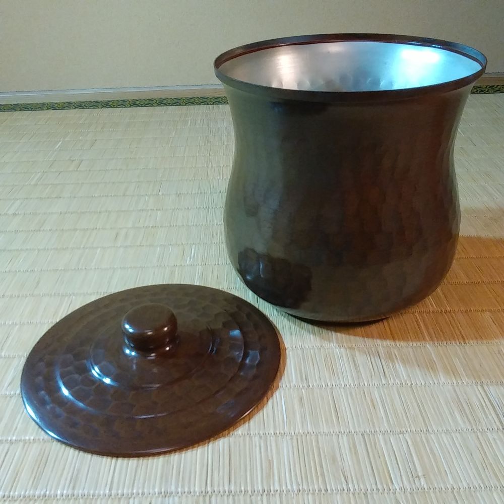 金森浄栄造　南蛮写　抱桶水指
