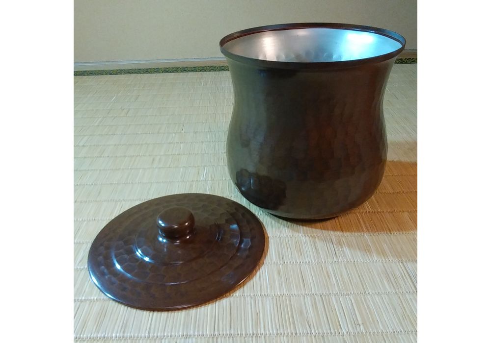 金森浄栄造　南蛮写　抱桶水指