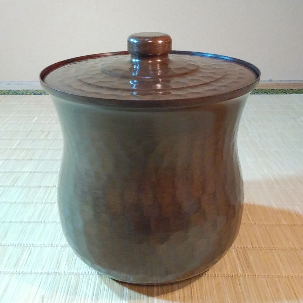 金森浄栄造　南蛮写　抱桶水指