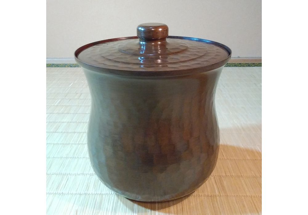 金森浄栄造　南蛮写　抱桶水指