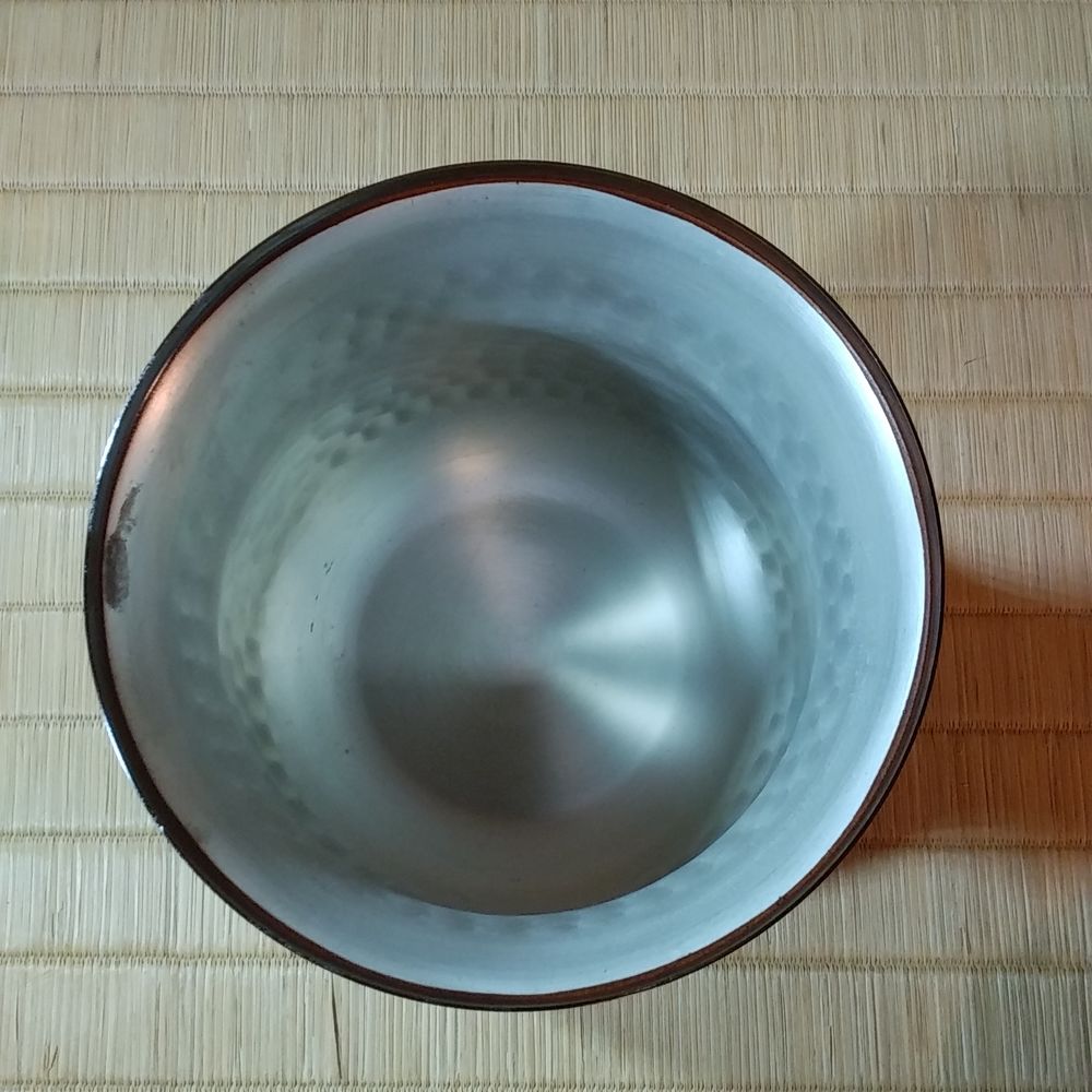 金森浄栄造　南蛮写　抱桶水指