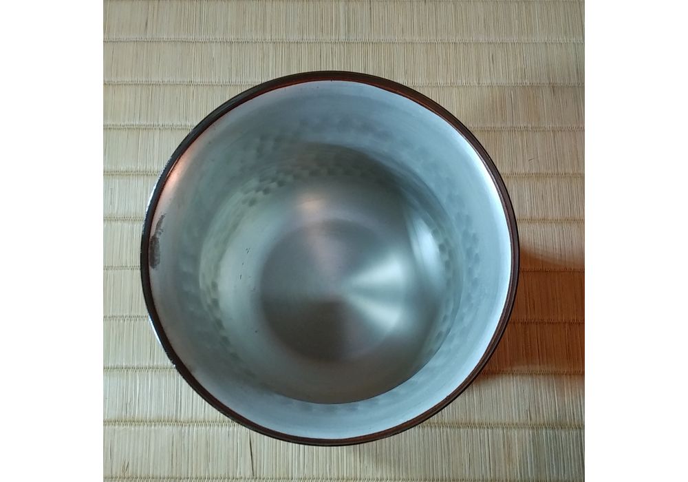 金森浄栄造　南蛮写　抱桶水指