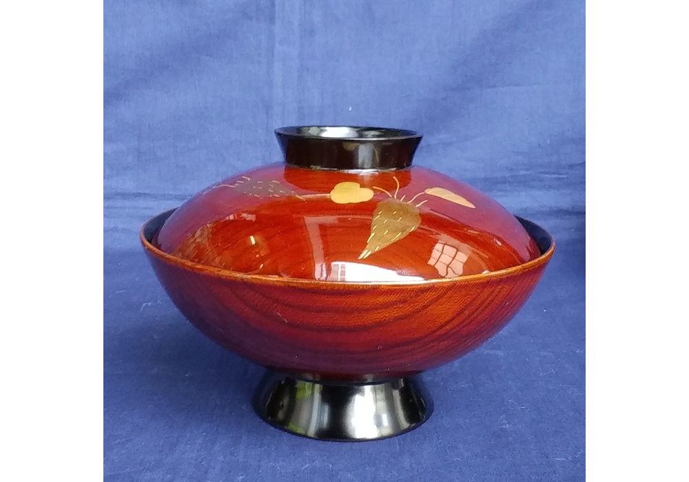 加藤漆器製作所謹製 輪島塗 山葵に河豚蒔絵 御吸物椀 | 久留米で話題を