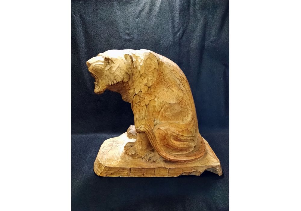 希少時代木彫 クスノキ一刀彫大黒天像36cm 香木骨董縁起飾品美術品骨董