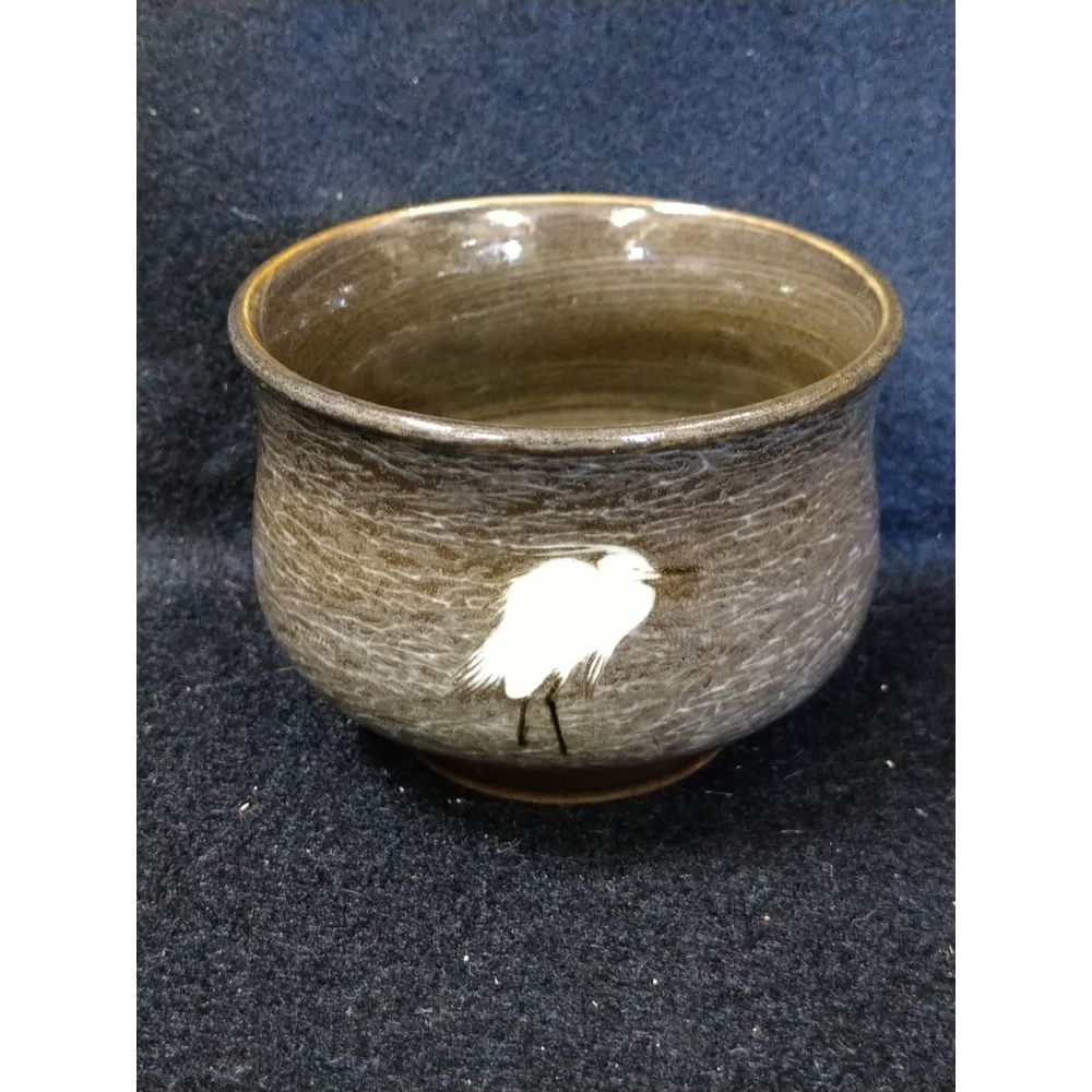 現川焼 白鷺文ぐい呑 横石臥牛 崎陽【SOLDOUT】 | 久留米で話題を呼ん