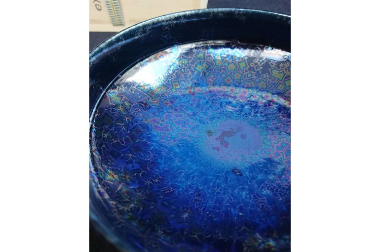 おかみのブログ編》幻想的に輝く曜星天目の茶碗❗久留米の古美術観古堂