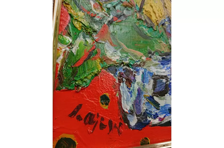 油彩画