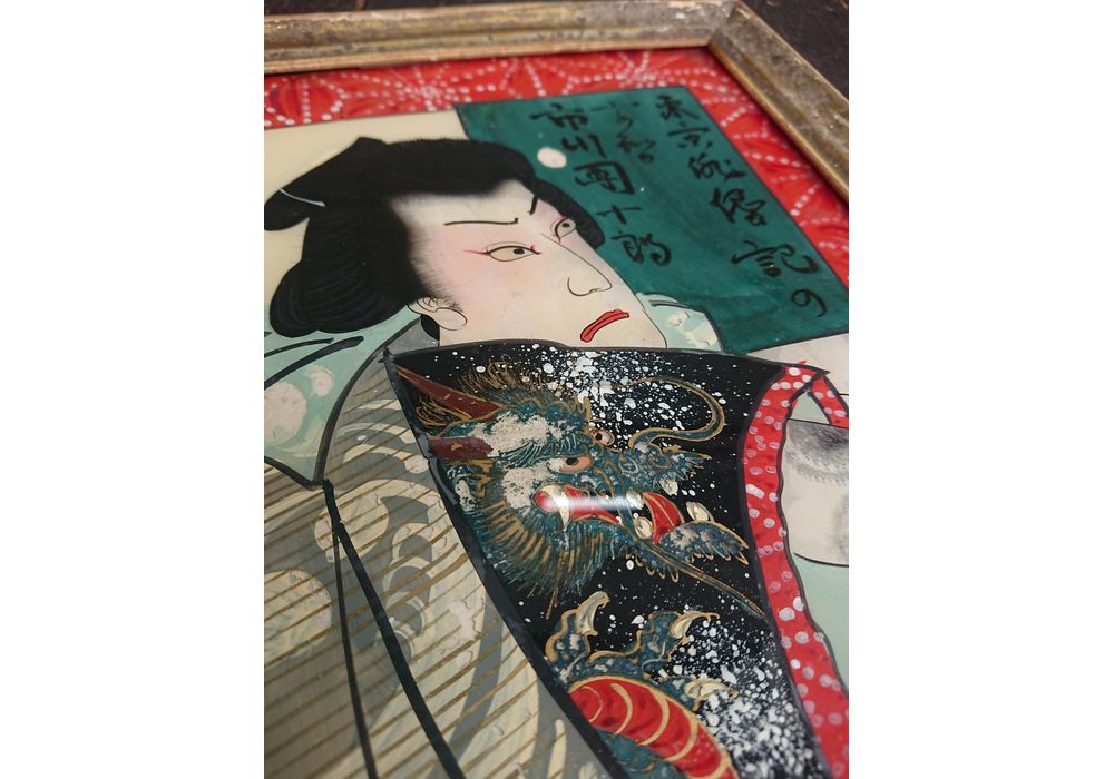 ビロード絵 浮世絵(ガラス絵) | 久留米で話題を呼んでいる古美術店は