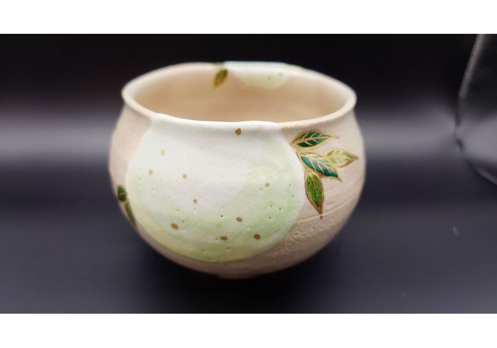 鉄絵 茶碗 茶道具 古美術 茶道具 古道具 アンティーク 中国美術 中古】【茶道具】京焼 西川實造 鉄釉茶碗（共箱）【送料無料】茶道 抹茶