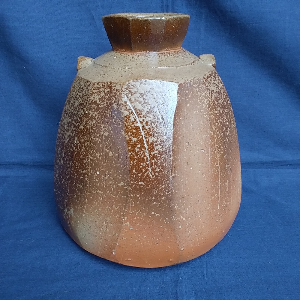 伊勢崎創　備前面取扁壷