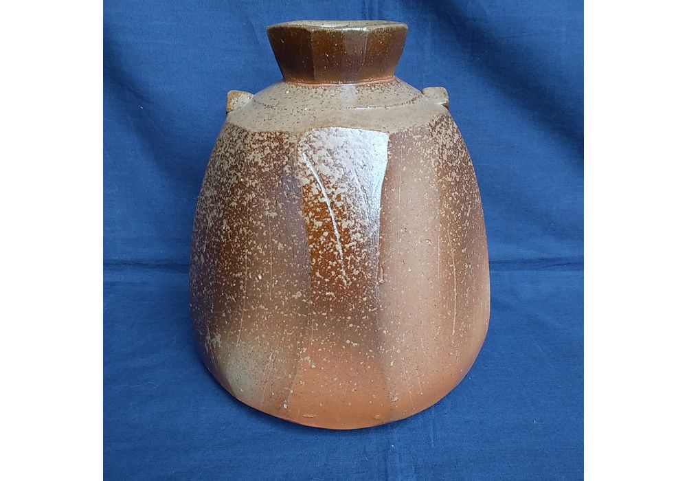 伊勢崎創　備前面取扁壷