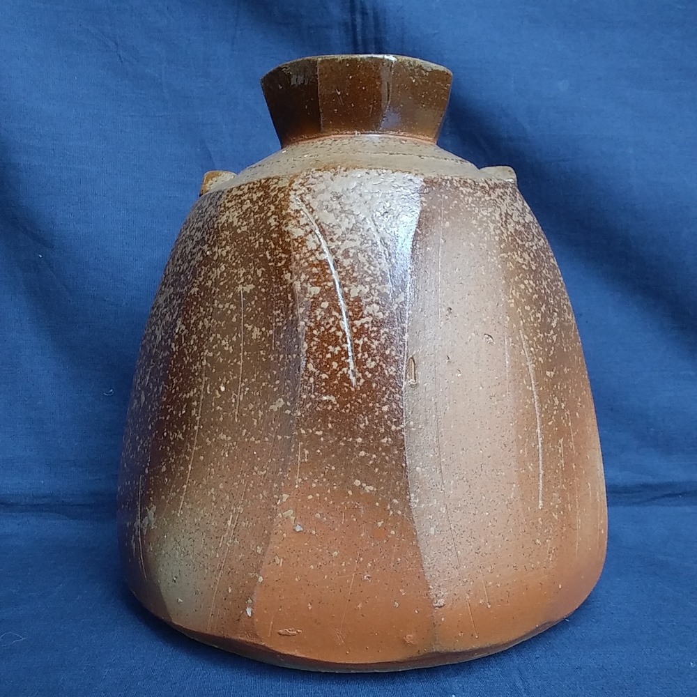 伊勢崎創　備前面取扁壷