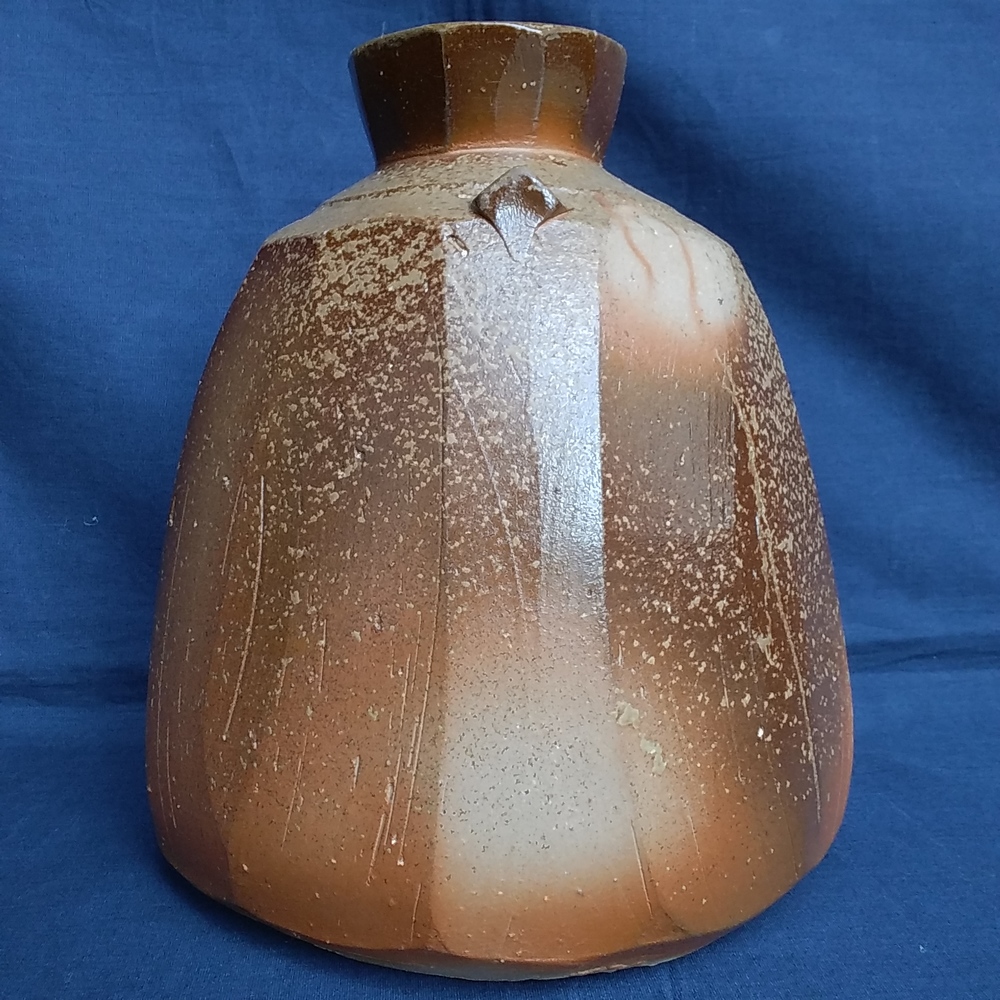 伊勢崎創　備前面取扁壷