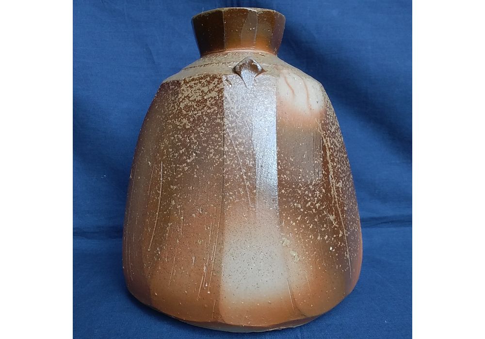 伊勢崎創　備前面取扁壷