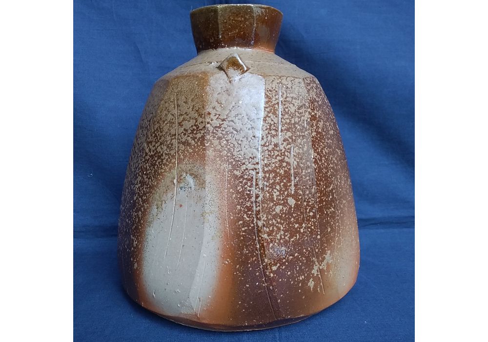 伊勢崎創　備前面取扁壷