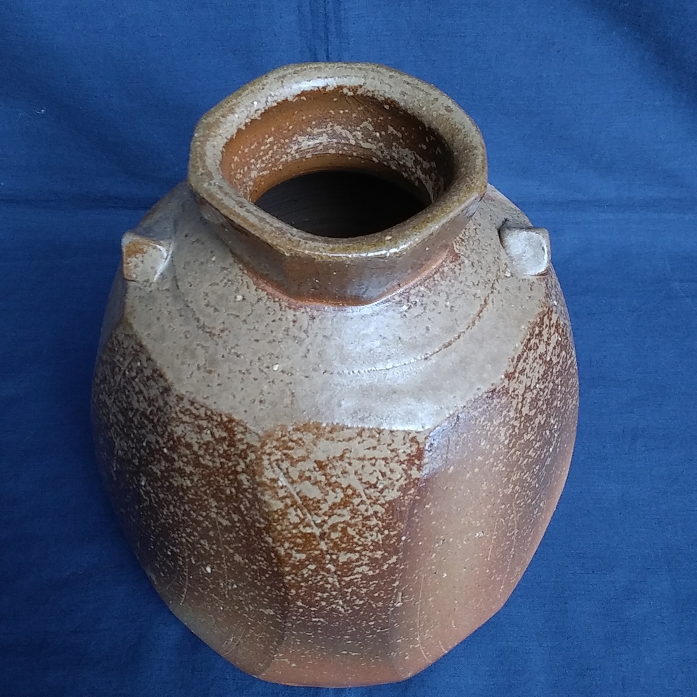 伊勢崎創　備前面取扁壷