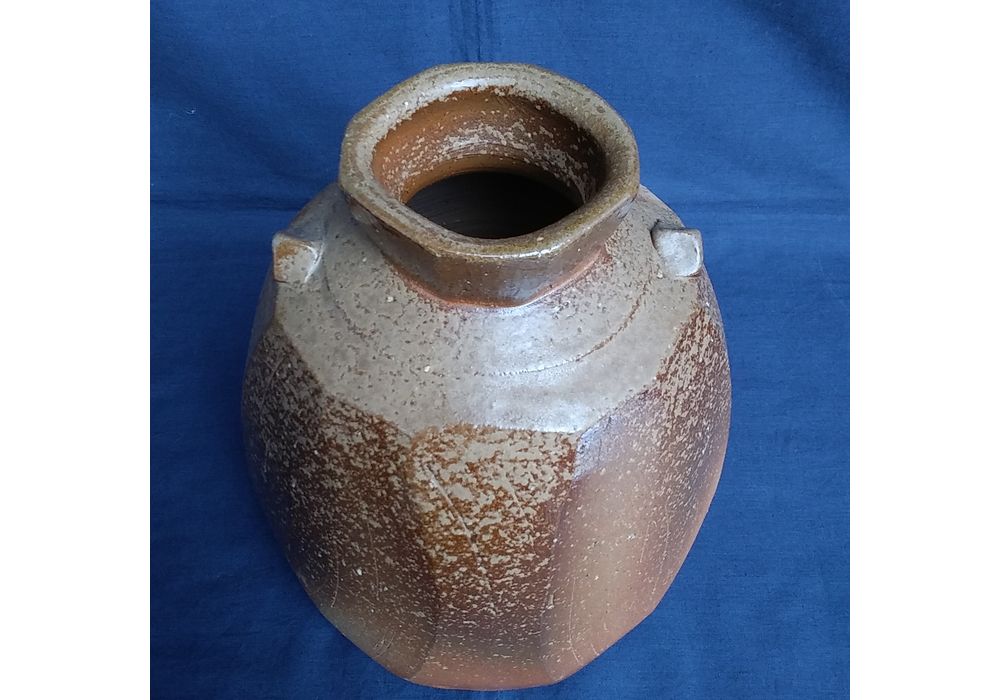 伊勢崎創　備前面取扁壷