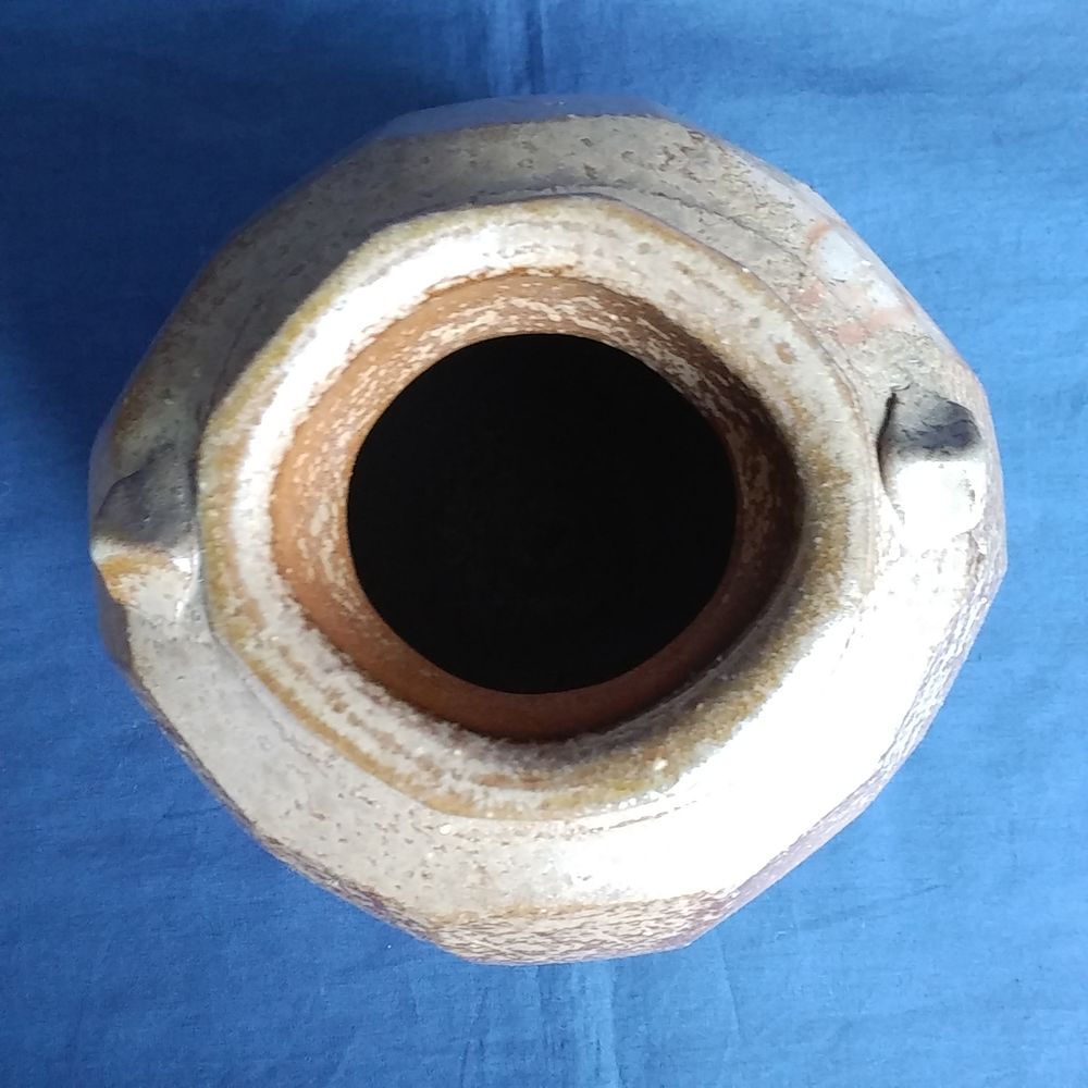 伊勢崎創　備前面取扁壷