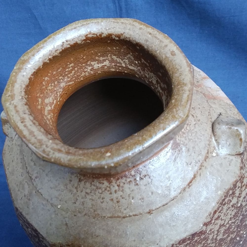 伊勢崎創　備前面取扁壷